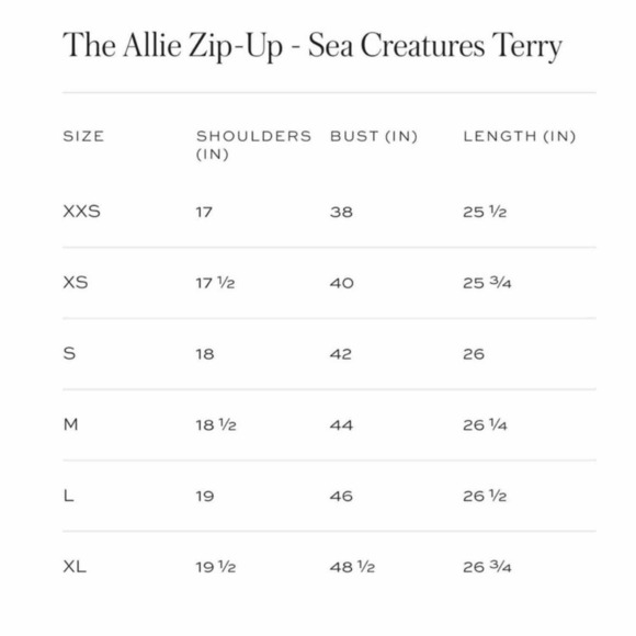 Hill House Purple Sea Creatures Hooded Terry Cloth The Allie Zip Up Size Medium - Picture 4 of 10